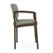 Lesro Lenox Steel Hip Chair Metal Frame, Bronze, OH Eucalyptus Upholstery LS1161 - alternate 2